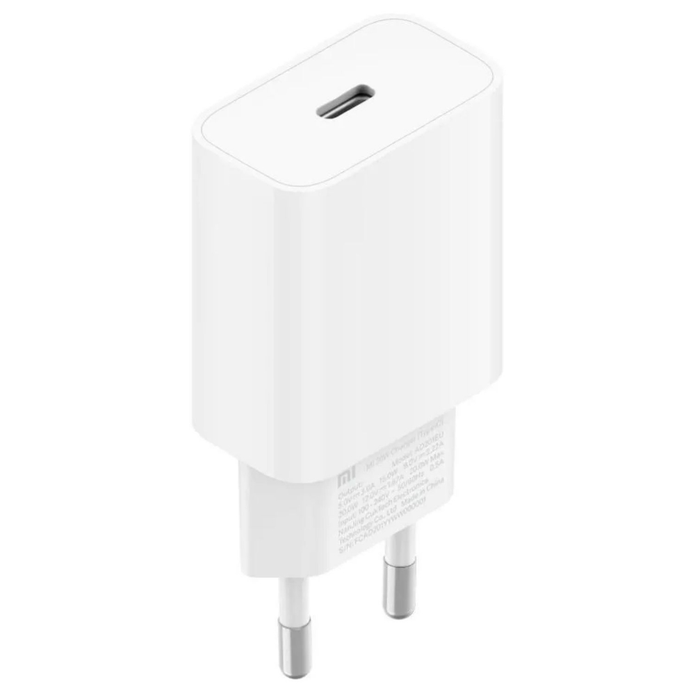 Immagine di CARICABATTERIE DA RETE XIAOMI BHR4927GL 20W USB-C WHITE