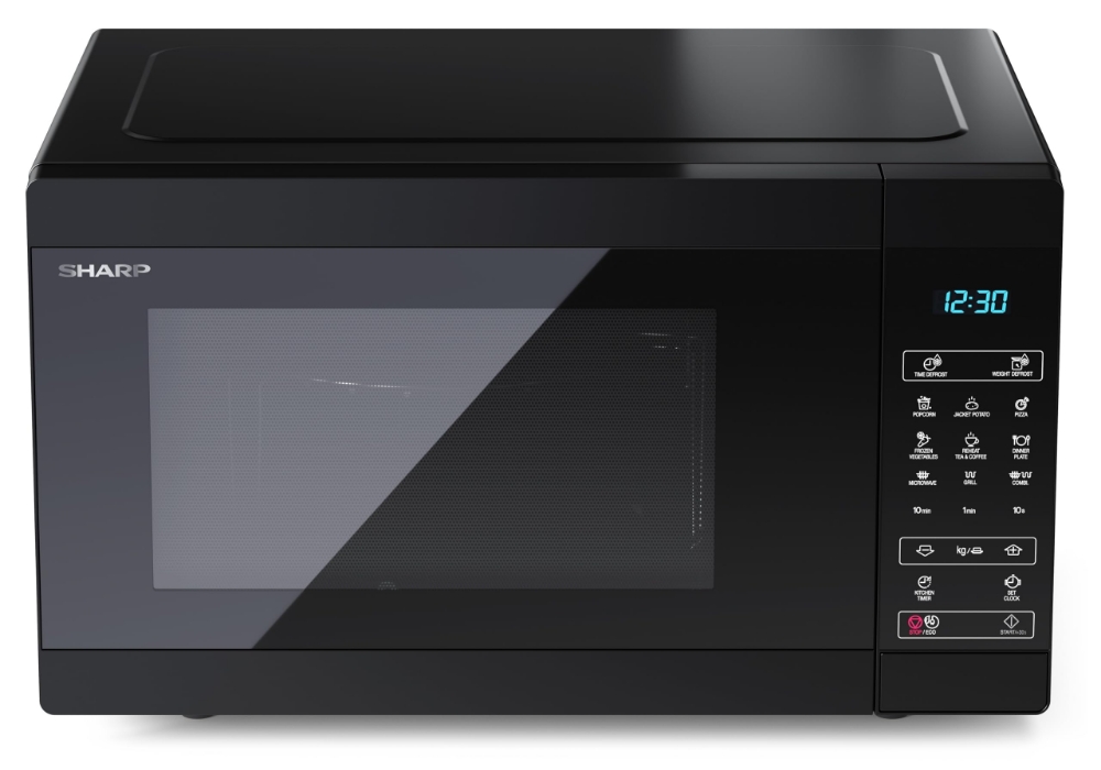 Immagine di FORNO MICROONDE CON GRILL 28L 900W/1100W SHARP YC-MG81E-B BLACK