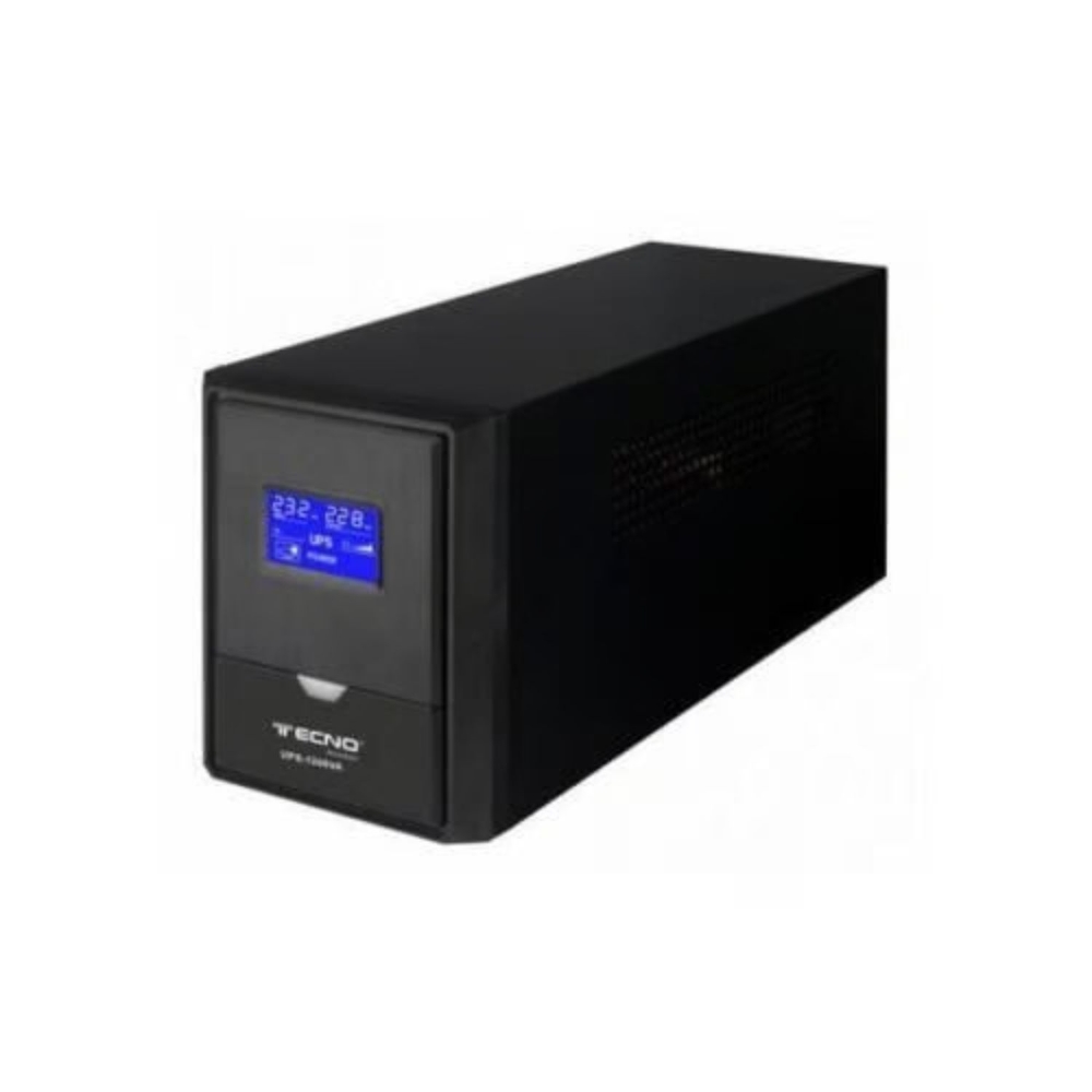 Immagine di UPS CON LCD 800VA CON 2 USCITE BIVALENTI FUNZIONE AC RESTART TECNO ACCESSORI TC-LCD800VA