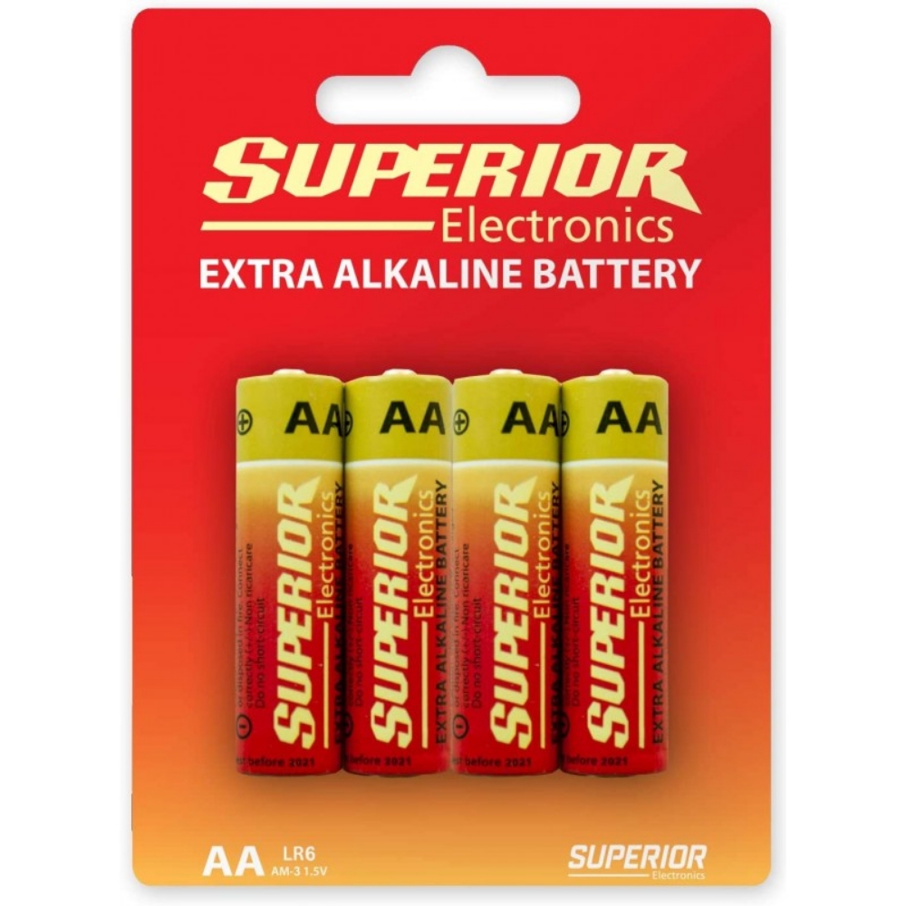 Immagine di BATTERIA STILO AA ALCALINA 4PZ SUPERIOR SUPBA002