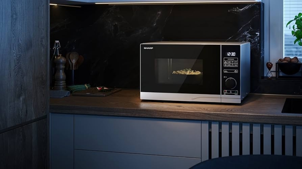 Picture of FORNO MICROONDE CON GRILL 28L 900W/1000W SHARP YC-PG284AE-S ACCIAIO