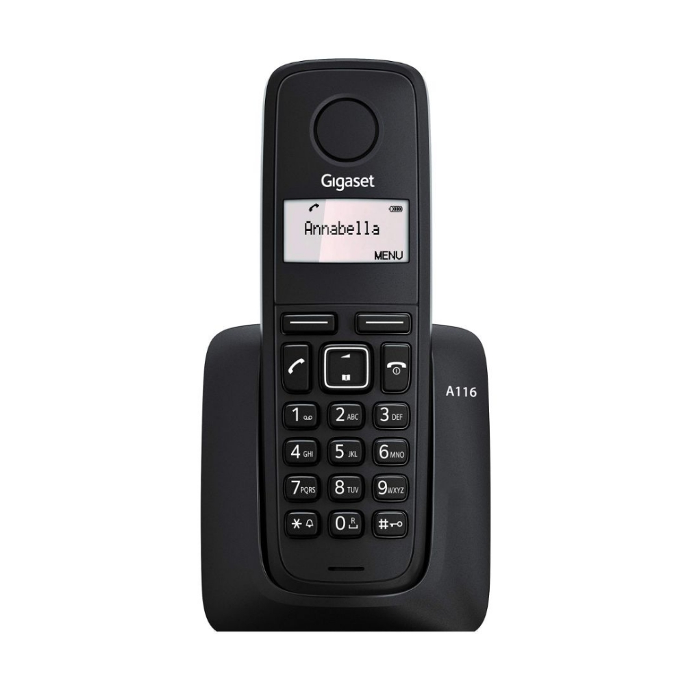 Immagine di CORDLESS SIEMENS GIGASET A116 BLACK