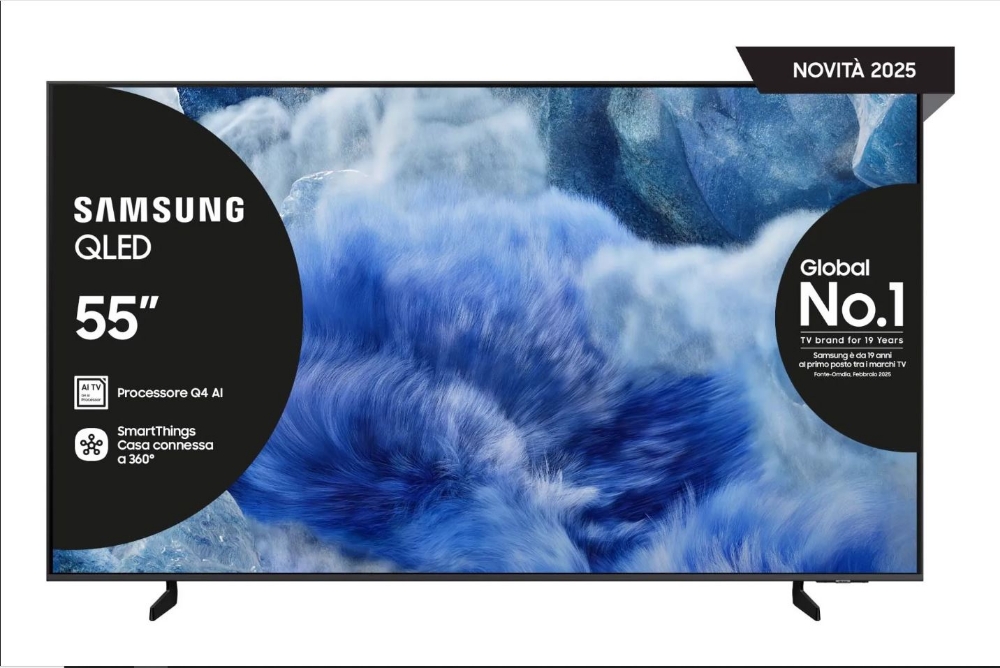 Immagine di TV QLED 55" SAMSUNG QE55Q8FAAUXXH SMART TV EUROPA BLACK