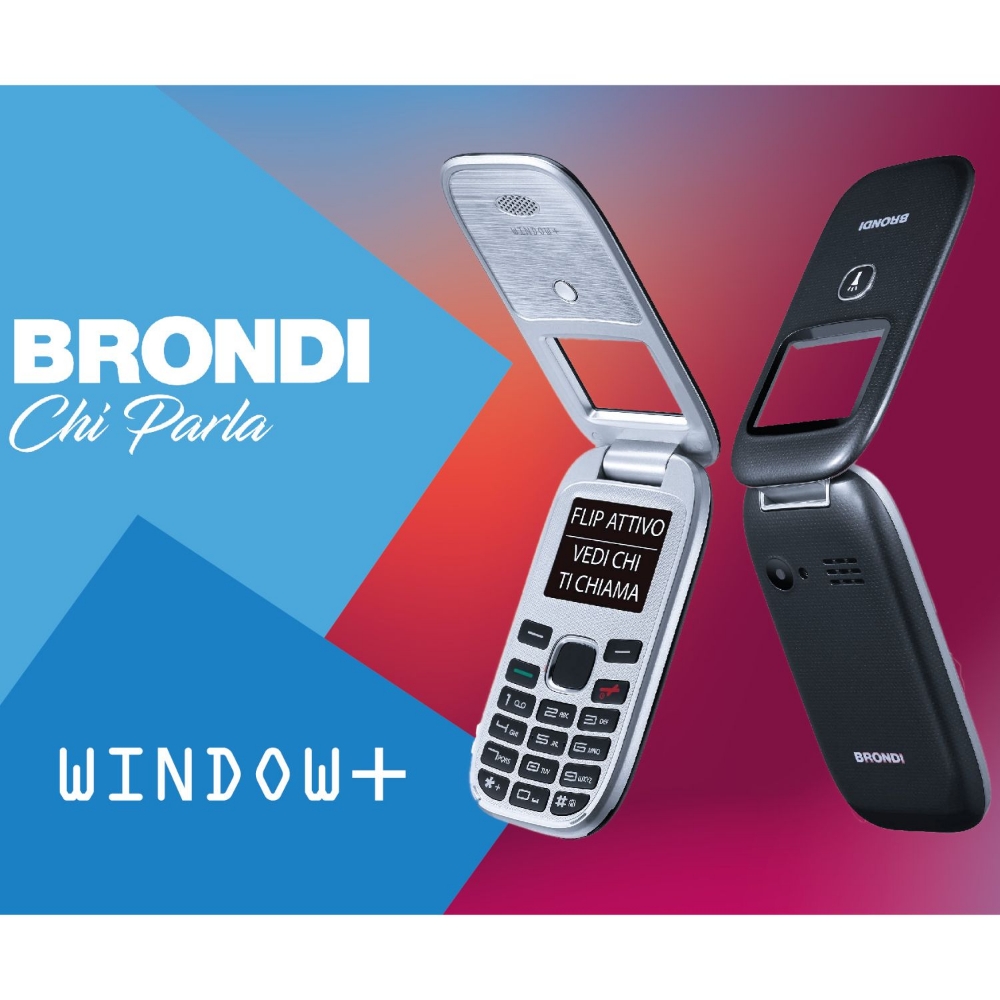 Picture of CELLULARE BRONDI WINDOW 2 DUOS BLACK METAL ITALIA