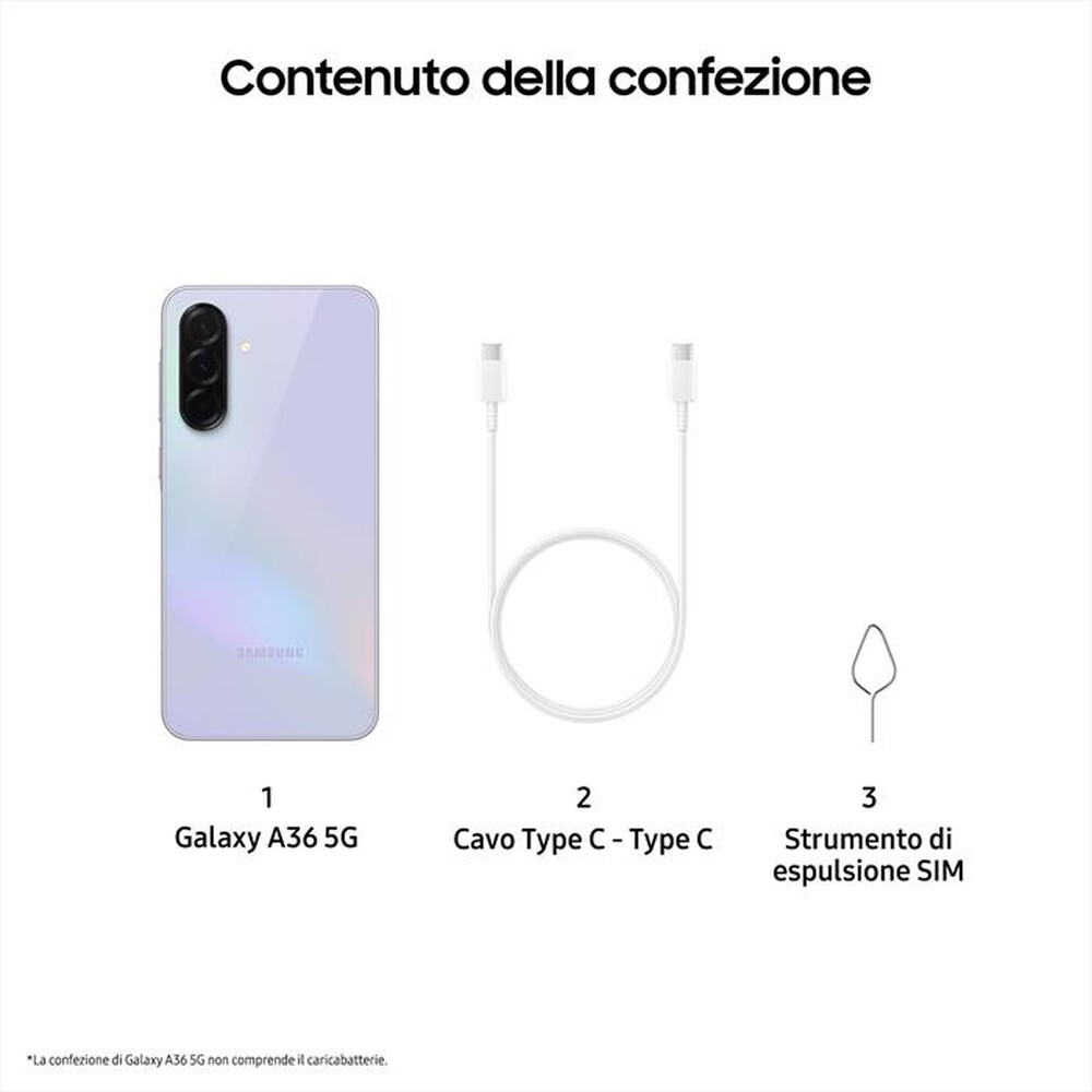 Picture of SMARTPHONE SAMSUNG A366 GALAXY A36 5G 8+256GB VIOLET EUROPA