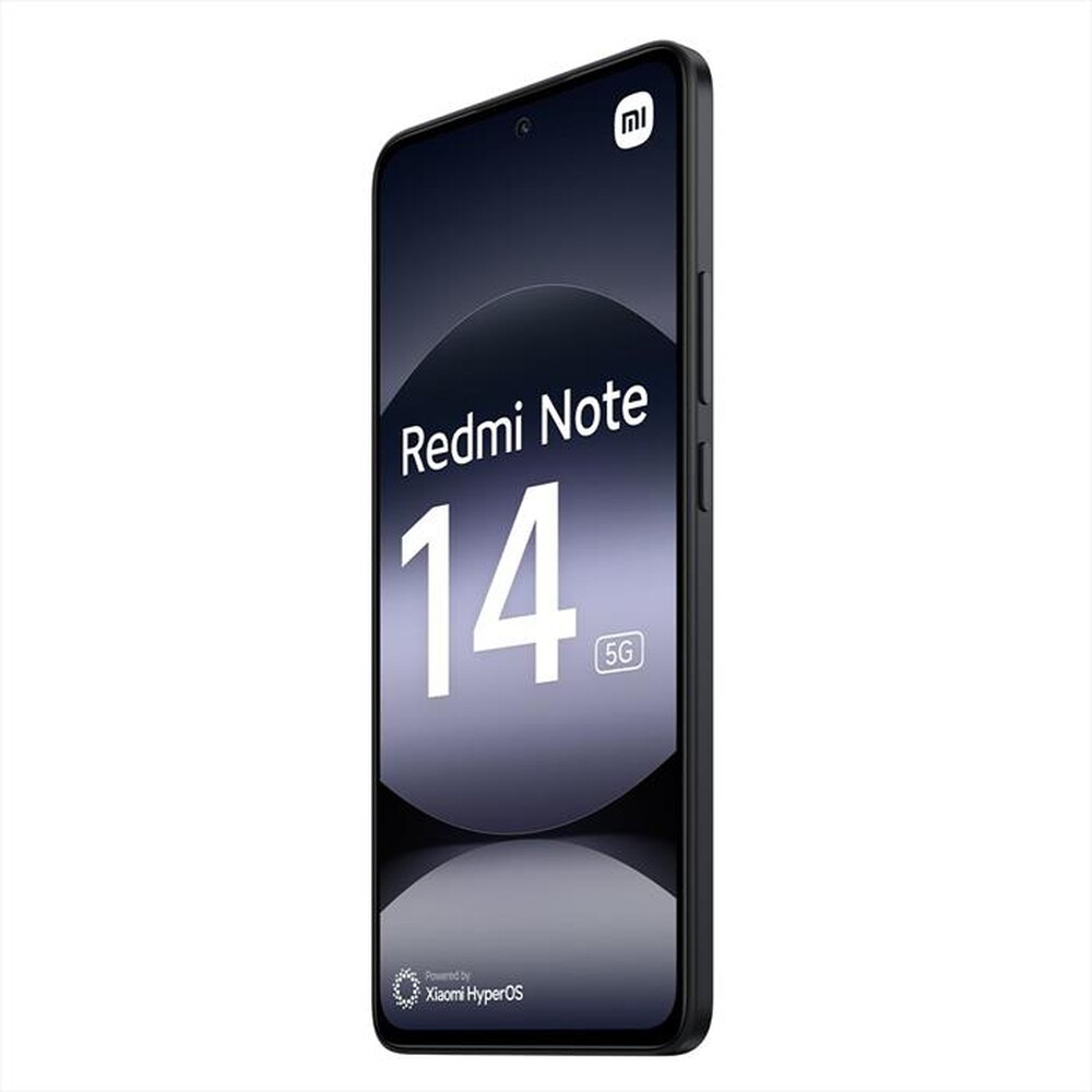 Picture of SMARTPHONE XIAOMI REDMI NOTE 14 5G 8+256GB DUOS MIDNIGHT BLACK ITALIA