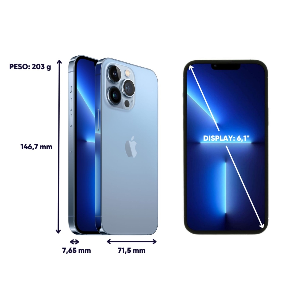 Immagine di APPLE IPHONE 13 PRO 256GB BLUE SIERRA RICONDIZIONATO GRADO A
