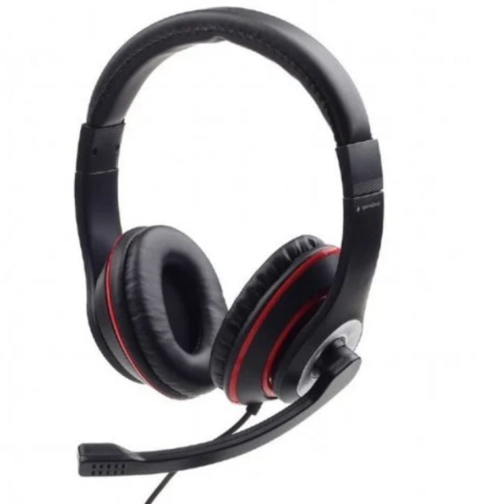 Picture of CUFFIA GAMING TECHMADE GEMBIRD CON CONTROLLO DEL VOLUME ROSSO-NERE GHS-05-R