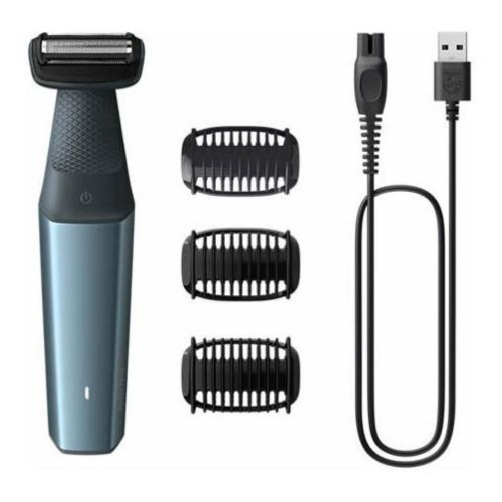 Immagine di RASOIO ELETTRICO PHILIPS SERIE 3000 BODYGROOM BG3017/01 BLACK/BLUE