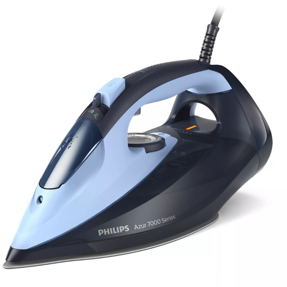 Picture of FERRO DA STIRO VAPORE SERIE 7000 PHILIPS 300ML 2800W DST7041/20 BLUE/BLACK