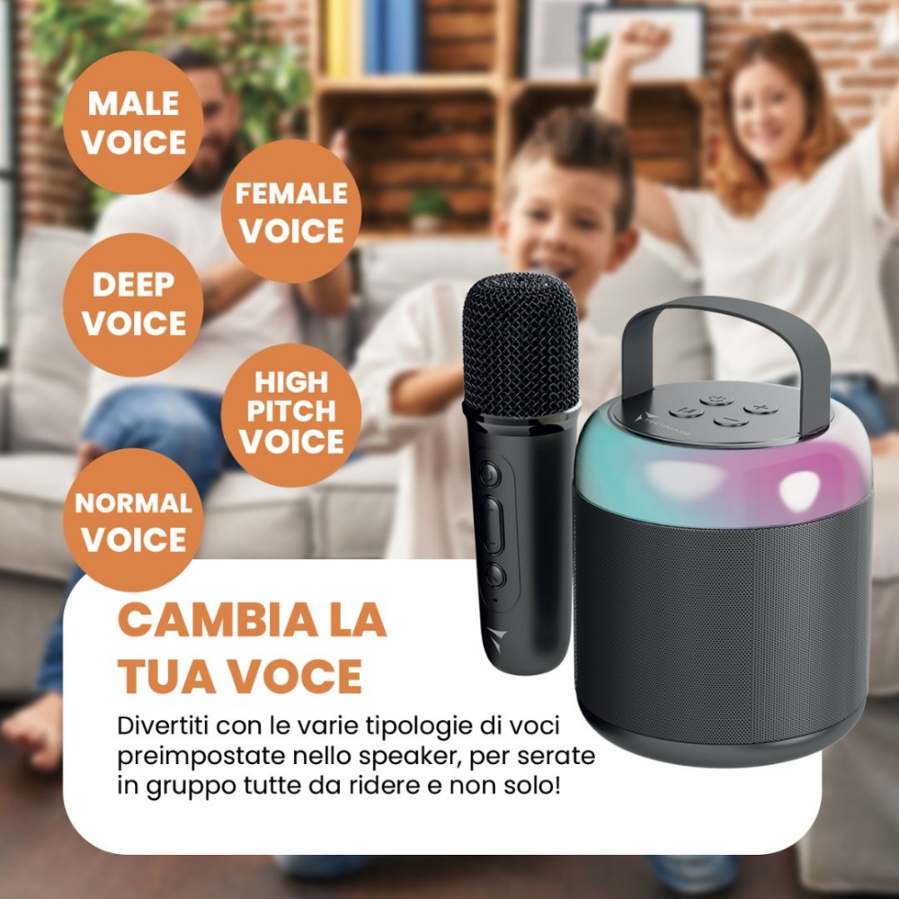 Immagine di KARAOKE TECHMADE TM-K2-BK NERO