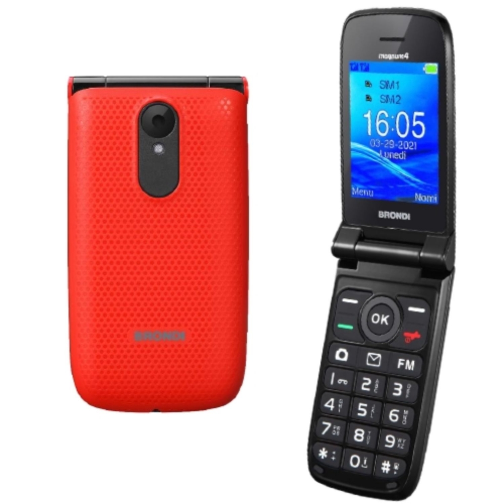 Immagine di CELLULARE BRONDI MAGNUM 4 DUOS RED ITALIA