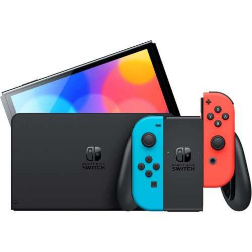 Immagine di CONSOLE NINTENDO SWITCH OLED JOY-CON ROSSO/BLU NEON ITALIA