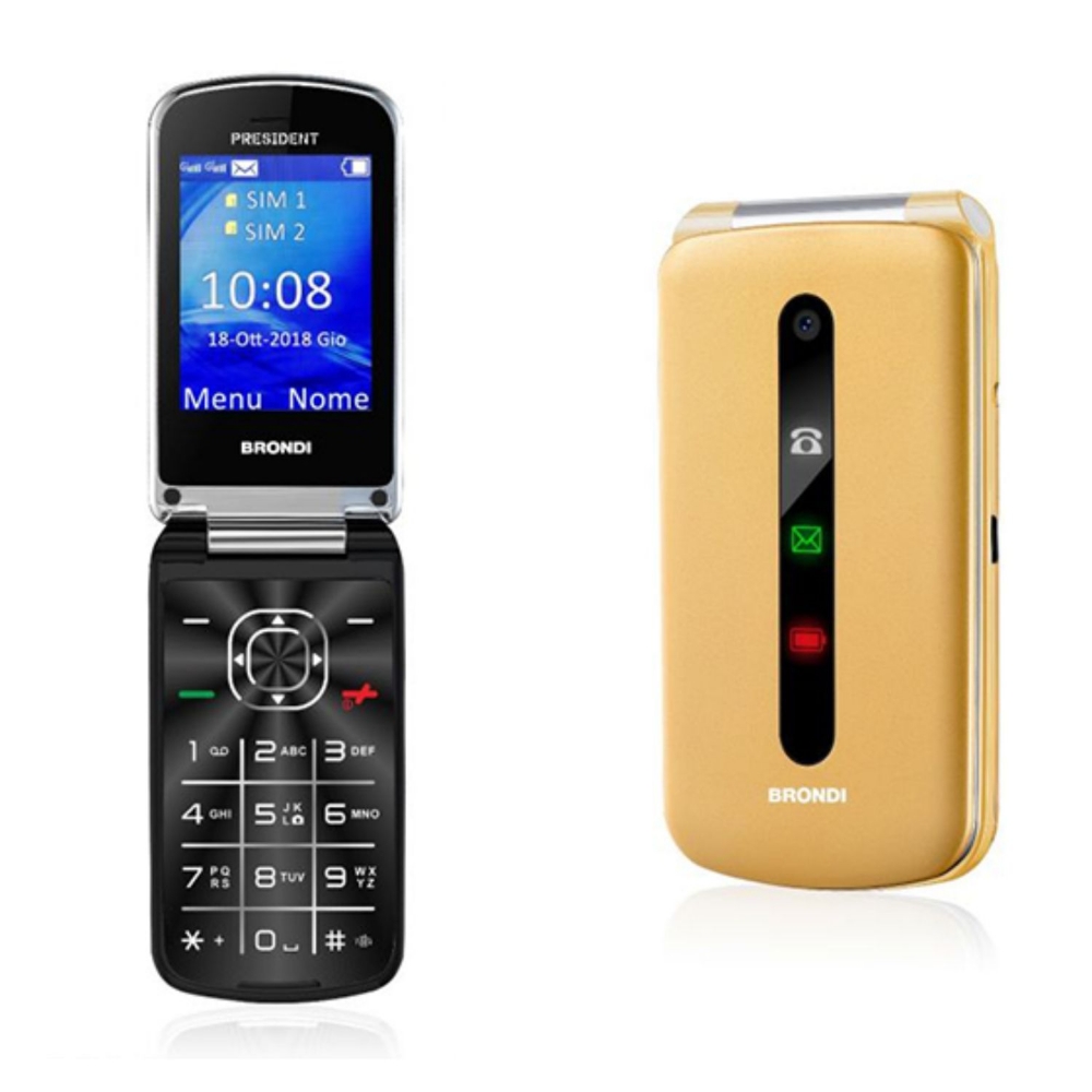 Immagine di CELLULARE BRONDI PRESIDENT DUOS GOLD ITALIA