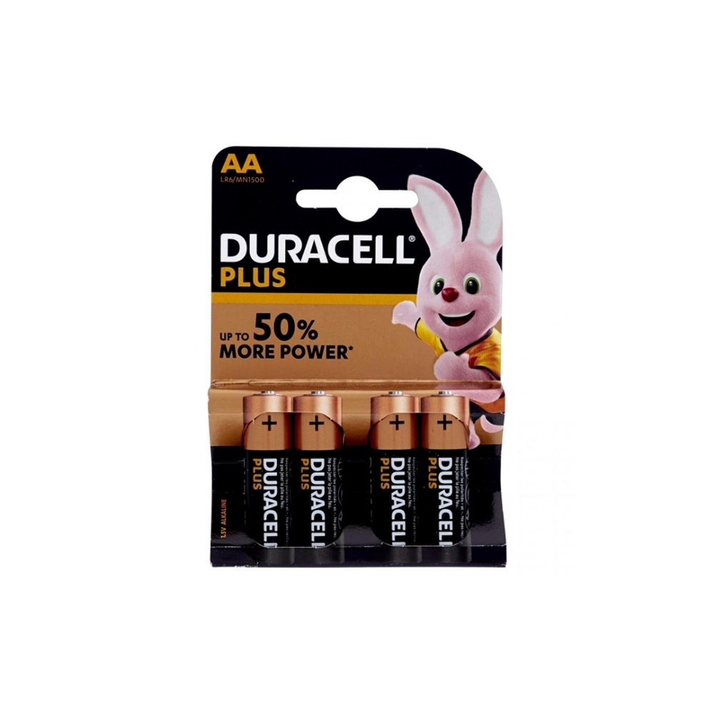 Visualizza i dettagli per BATTERIA STILO AA ALCALINA 4PZ DURACELL PLUSPOWER MN1500P Immagine di BATTERIA STILO AA ALCALINA 4PZ DURACELL PLUSPOWER MN1500P