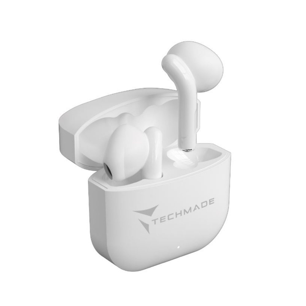 Immagine di AURICOLARI WIRELESS TECHMADE TM-XM201-WH BIANCO