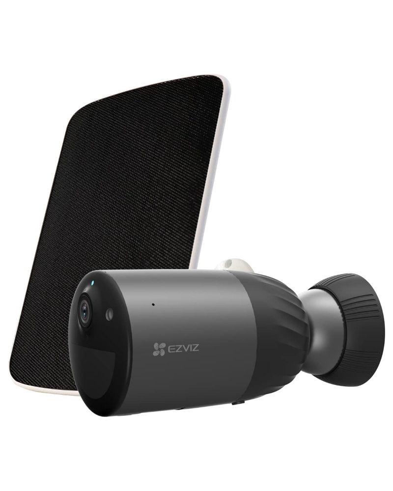 Immagine di TELECAMERA DI VIDEOSORVEGLIANZA DA ESTERNO EZVIZ 2K A BATTERIA CS-EB3 - COLOR NIGHT VISION - IP66 - WIFI + KIT PANNELLO SOLARE CSEB3/SP
