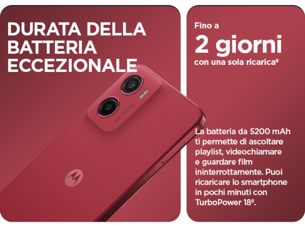 Immagine di SMARTPHONE MOTOROLA G05 4+256GB PLUM RED ITALIA