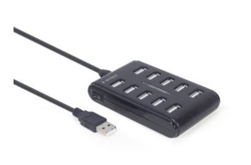 Picture of HUB USB 2.0 10 PORTE TECHMADE UHB-U2P10P-01 BLACK
