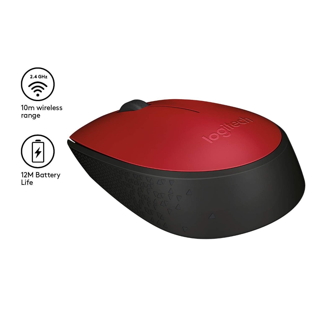 Picture of MOUSE OTTICO WIRELESS LOGITECH M171 910-004641 RED
