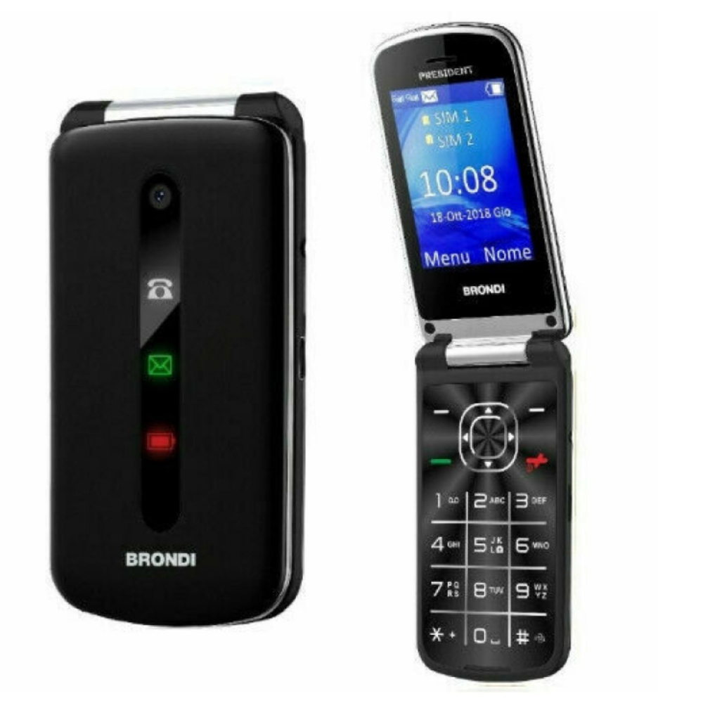 Immagine di CELLULARE BRONDI PRESIDENT DUOS BLACK ITALIA