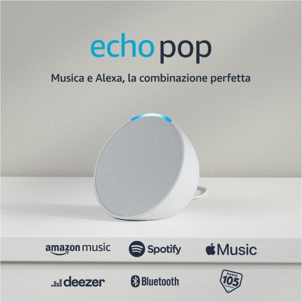 Immagine di AMAZON ECHO POP ALTOPARLANTE BLUETOOTH CON ALEXA BIANCO B09ZXJSW35