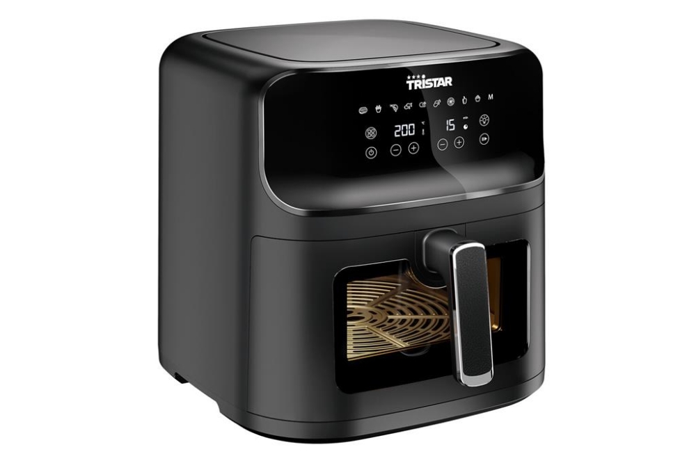 Picture of FRIGGITRICE AD ARIA CALDA CON FINIESTRA D'ISPEZIONE 7,5 LT 1700W TRISTAR FR-9039 NERO