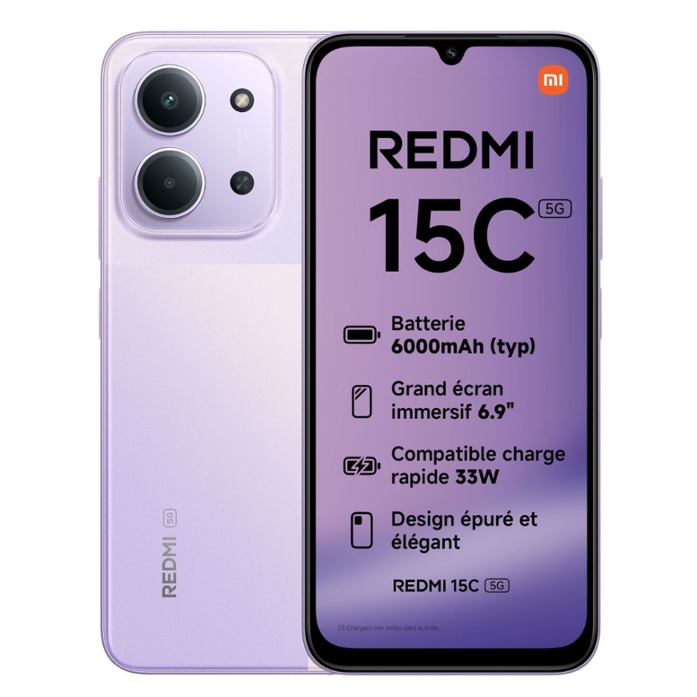 Picture of SMARTPHONE XIAOMI REDMI 15C 5G 4+256GB DUOS PURPLE ITALIA