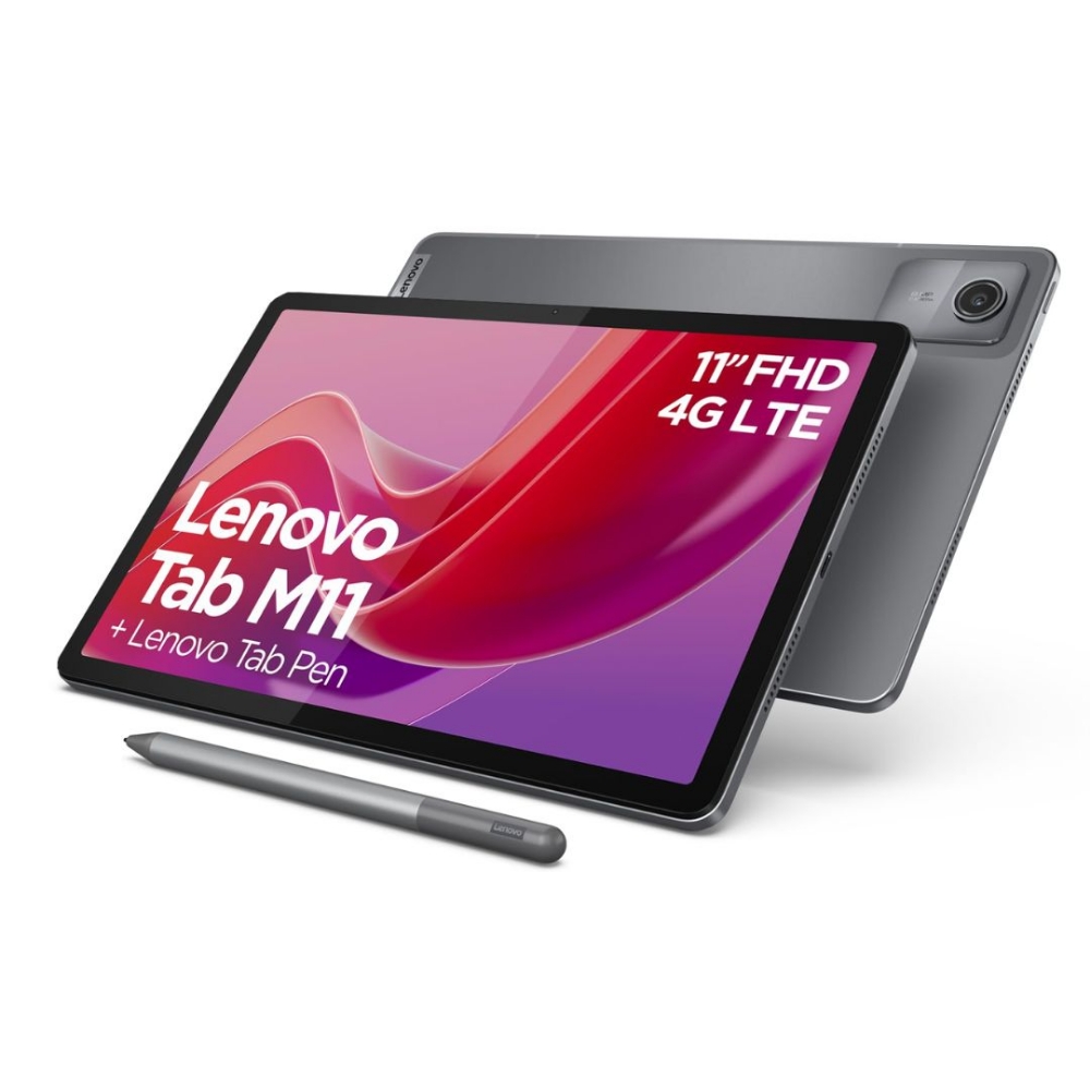 Picture of TABLET LENOVO ZADA0095IT M11 FHD 11" 4+128GB WI-FI ANDROID 13 LUNA GREY PENNA INCLUSA ITALIA