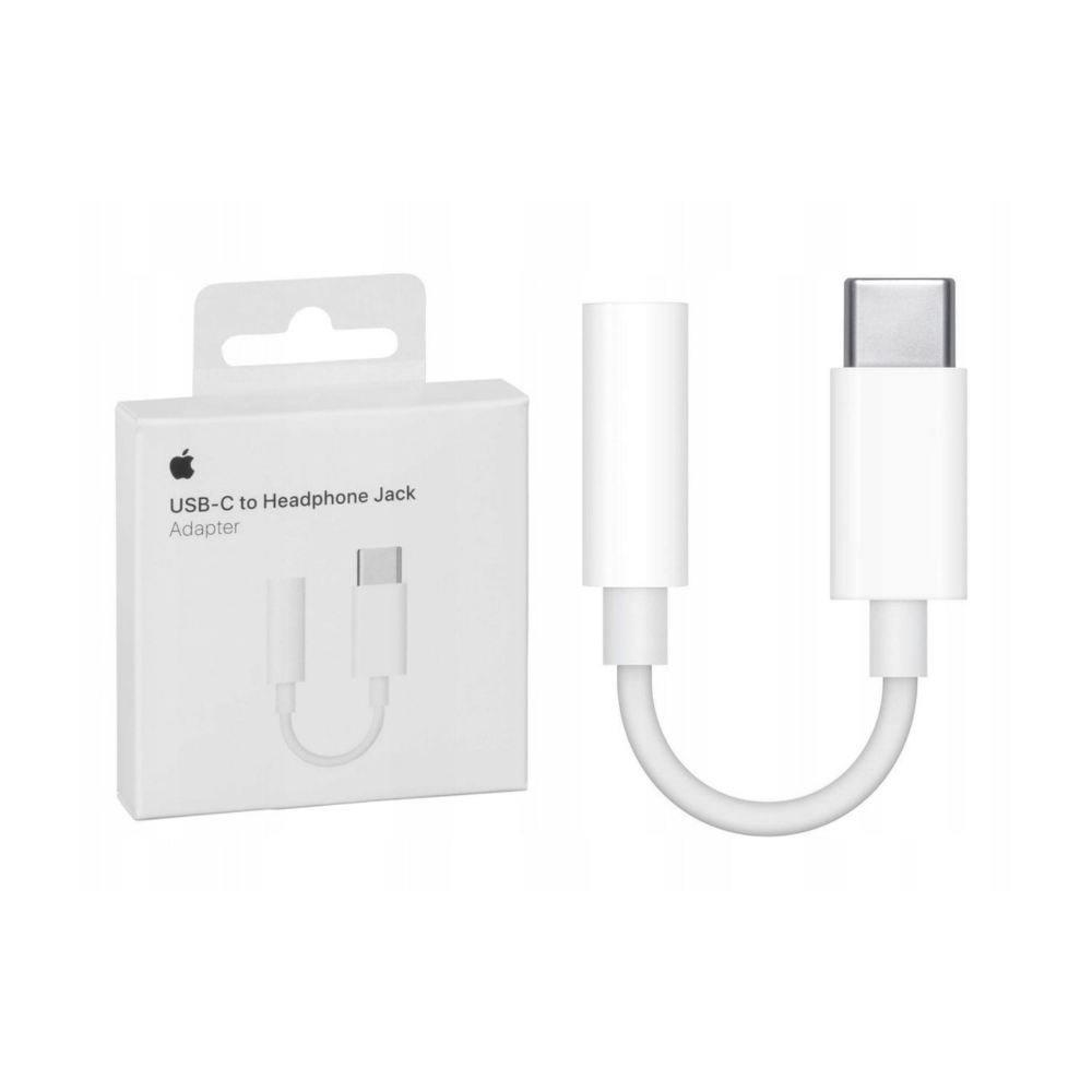 Immagine di ADATTATORE DA TYPE-C A JACK 3.5MM APPLE MU7E2ZM/A WHITE