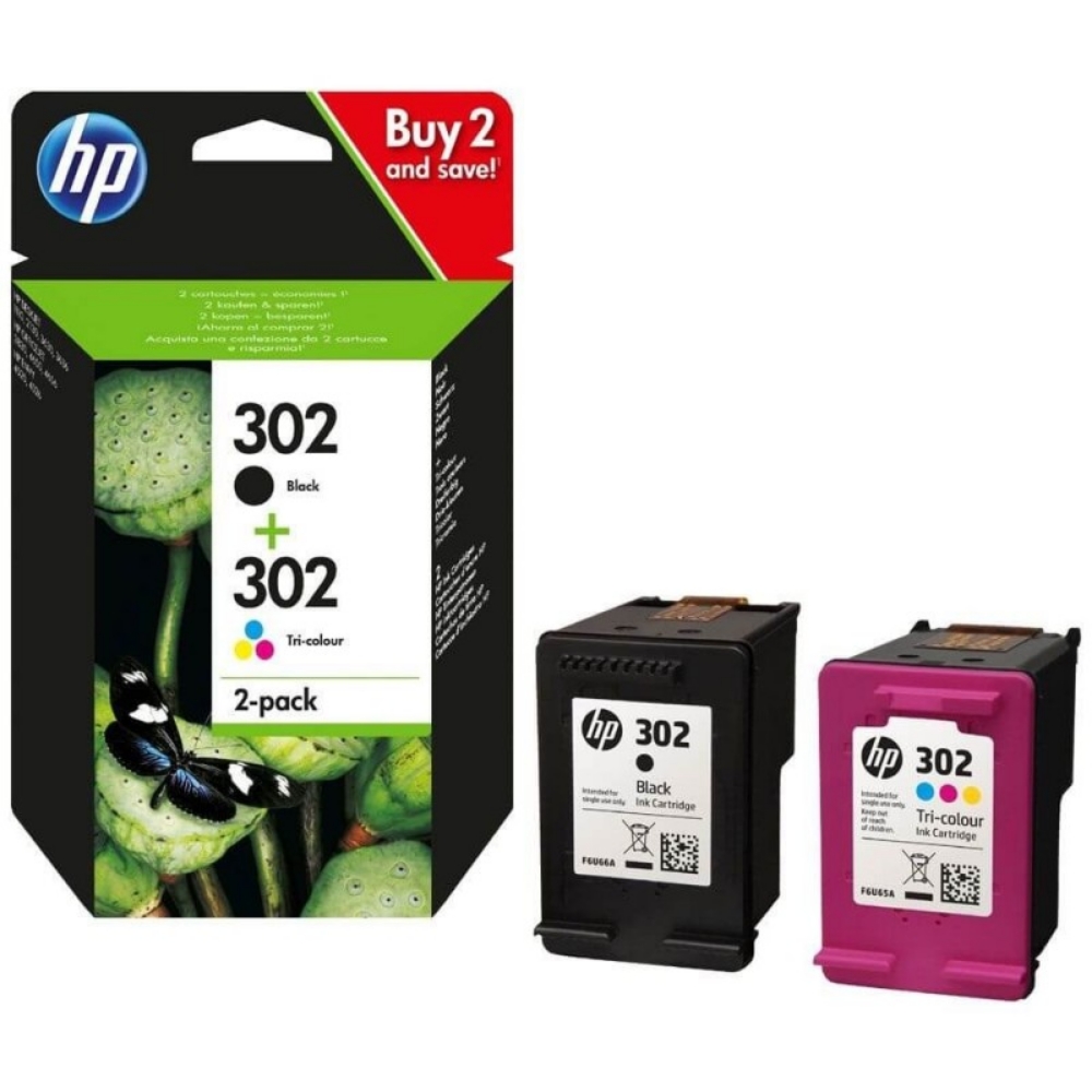 Immagine di CARTUCCIA HP MULTIPACK 302 BK + 302 CL X4D37AE