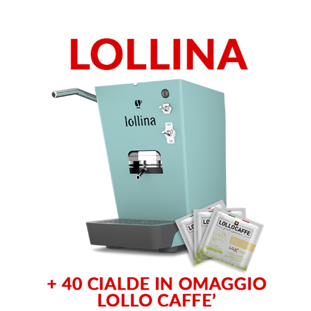 Immagine di MACCHINA DA CAFFE' LOLLO CAFFE' LOLLINA CANDY ACQUAMELLOW + BOX 40 CIALDE LOLLO MIX ORO