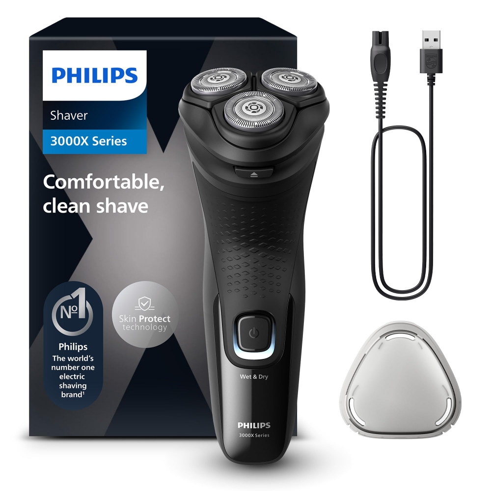 Immagine di RASOIO ELETTRICO PHILIPS SERIE 3000 BODYGROOM BG3017/01 BLACK/BLUE