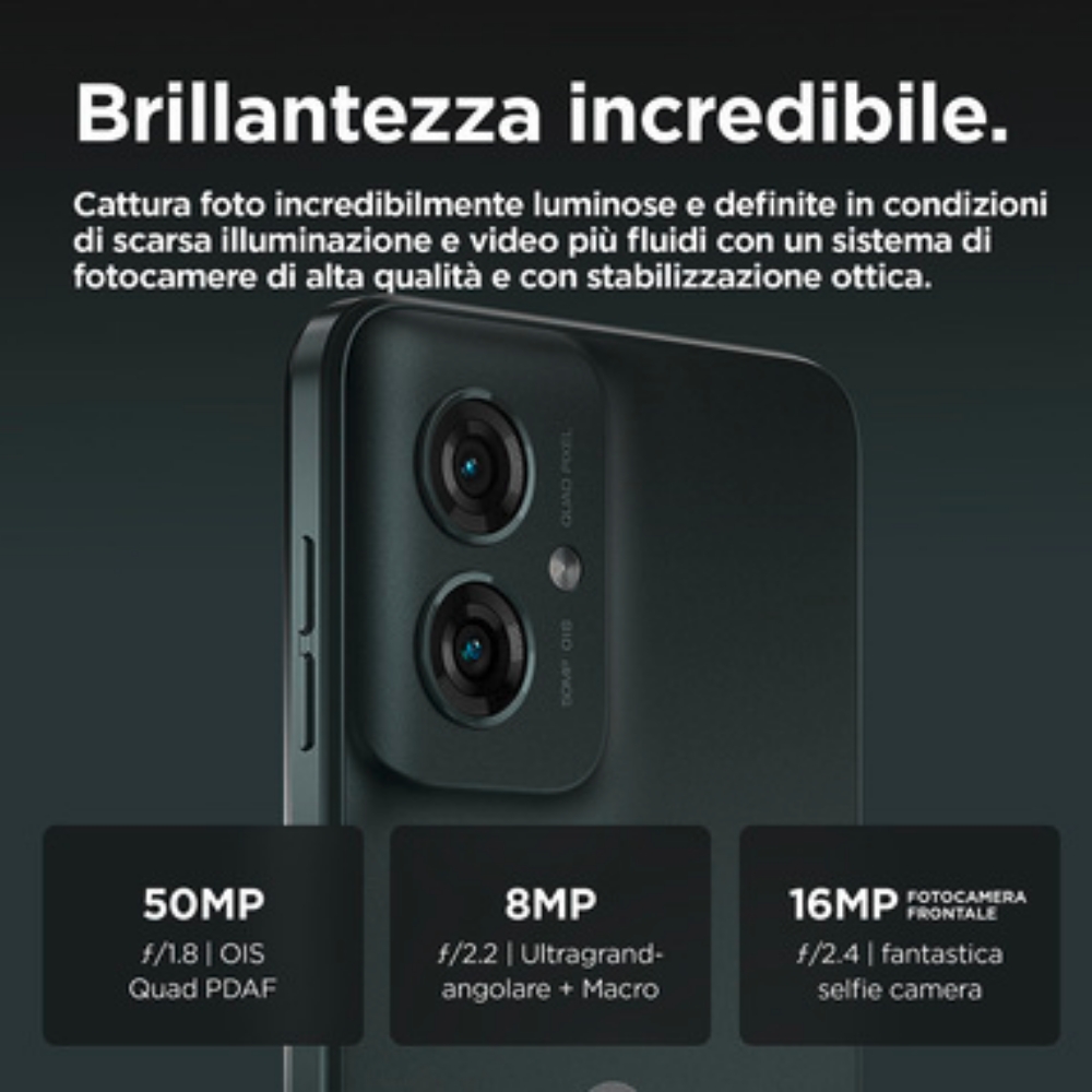 Immagine di SMARTPHONE MOTOROLA MOTO G55 5G 8+256GB FOREST GRAY ITALIA