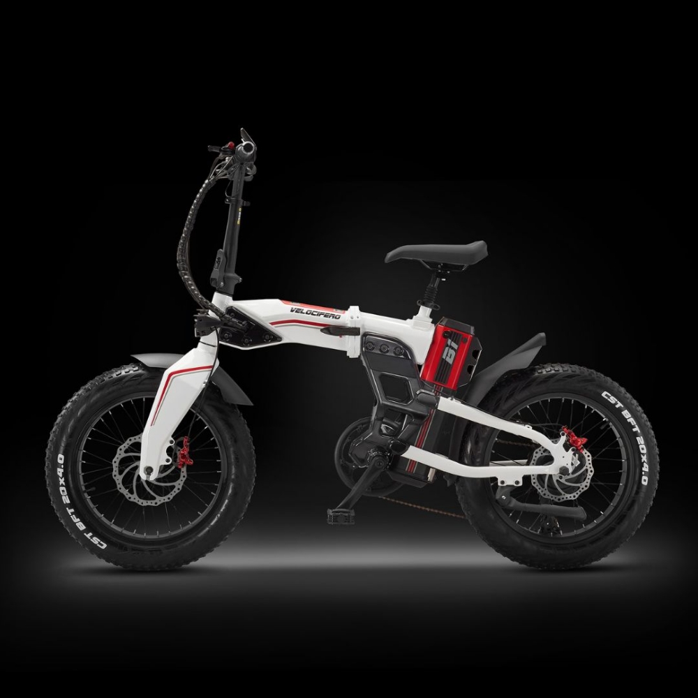 Immagine di BICICLETTA ELETTRICA 250W VELOCIFERO FATFOLD ALU BIANCA