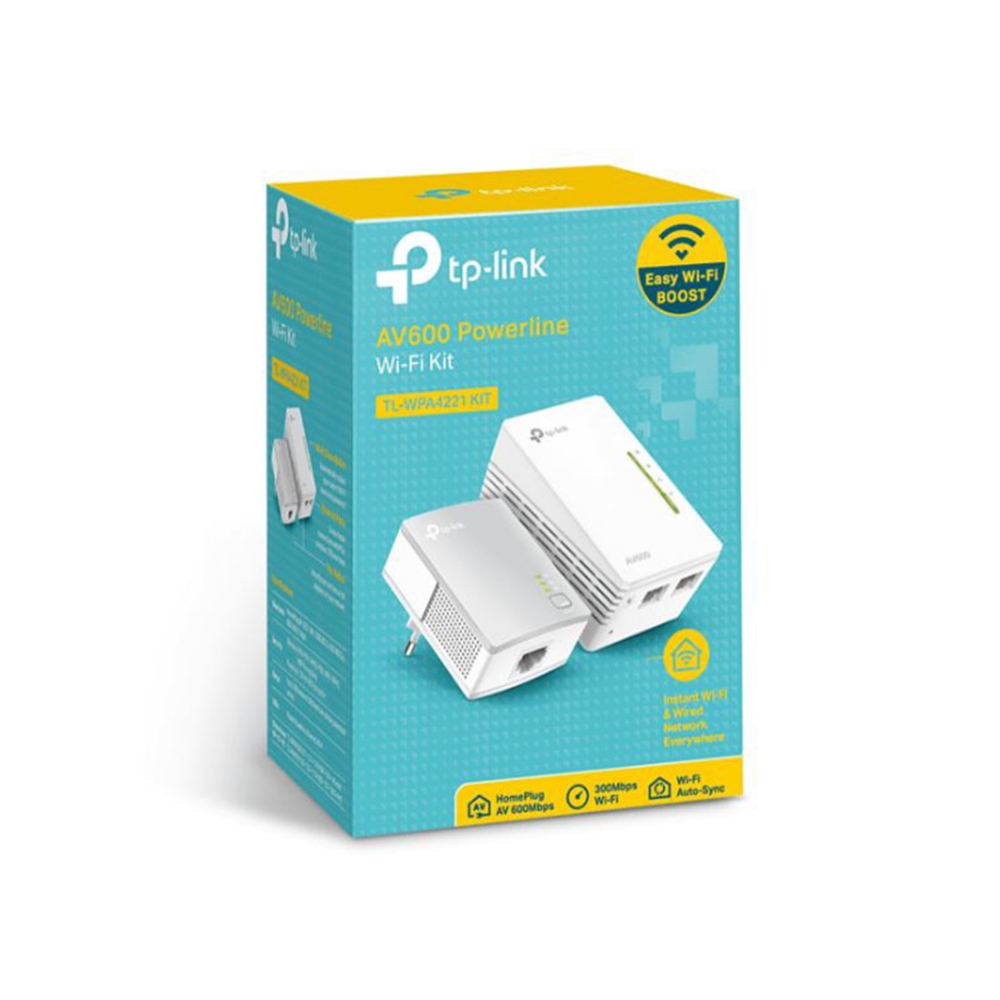 Picture of ADATTATORE ETHERNET PER RETE ELETTRICA POWERLINE TP-LINK TL-WPA4220KIT