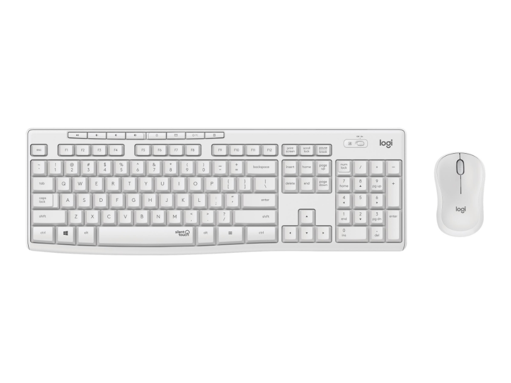 Immagine di TASTIERA + MOUSE OTTICO WIRELESS LOGITECH COMBO MK295 QWERTZ 920-009819 DE WHITE
