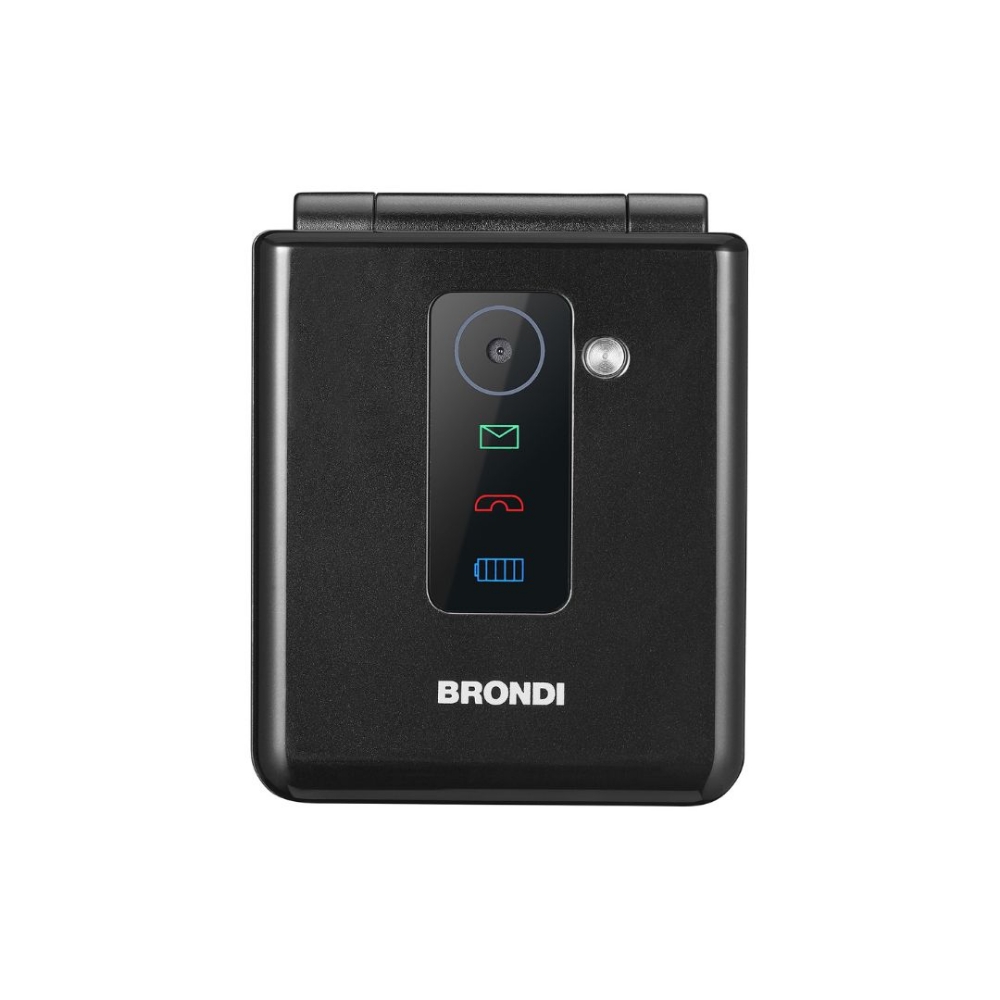 Immagine di CELLULARE BRONDI FLIPPER DUOS BLACK METAL ITALIA