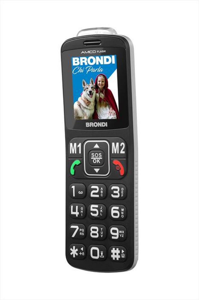 Picture of CELLULARE BRONDI AMICO FLASH DUOS BLACK ITALIA