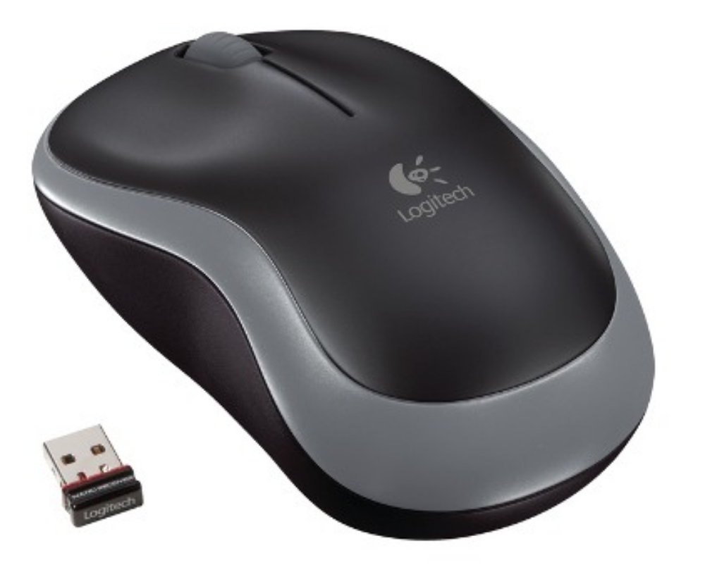 Picture of MOUSE OTTICO CORDLESS USB LOGITECH M185 SWIFT GREY 910-002238