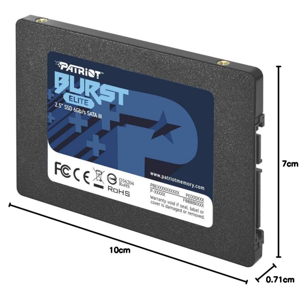 Immagine di HARD DISK 2,5 SSD 240GB PATRIOT BURST ELITE PBE240GS25SSDR