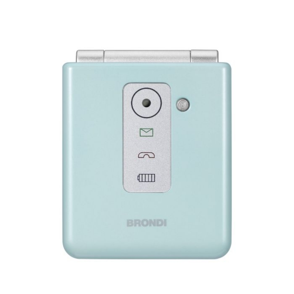 Picture of CELLULARE BRONDI FLIPPER DUOS VERDE ACQUA METAL ITALIA