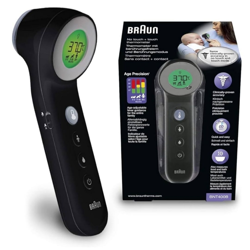 Picture of TERMOMETRO DIGITALE INFRAROSSI BRAUN BNT400B BLACK