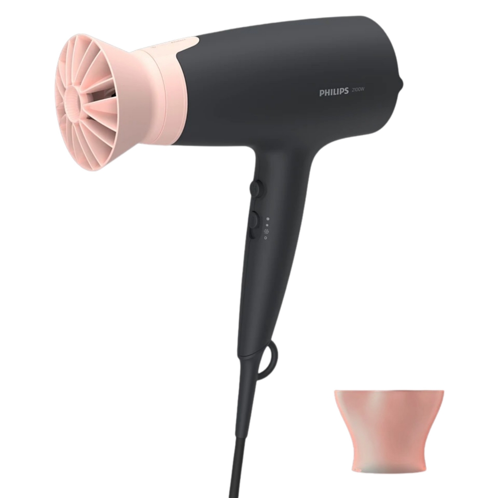 Immagine di ASCIUGACAPELLI PHILIPS SERIE 3000 2100W BHD350/10 BLACK/ROSE