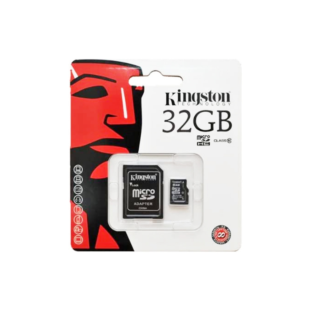 Picture of MEMORY CARD MICRO SD/TRANSFLASH 32GB KINGSTON CLASSE 10 SDCS2/32GB