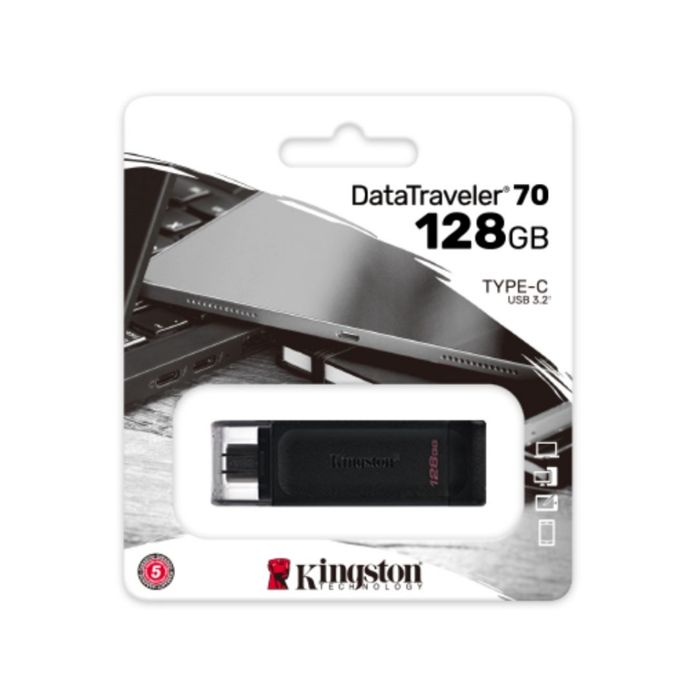 Picture of MEMORIA USB TYPE-C 128GB 3.2 KINGSTON DT70/128GB
