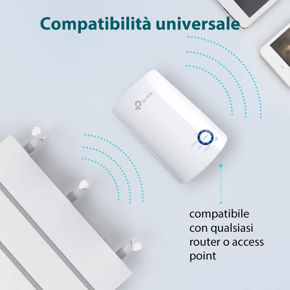 Immagine di ACCESS POINT RIPETITORE RANGE EXTENDER WIRELESS TP-LINK TL-WA850RE