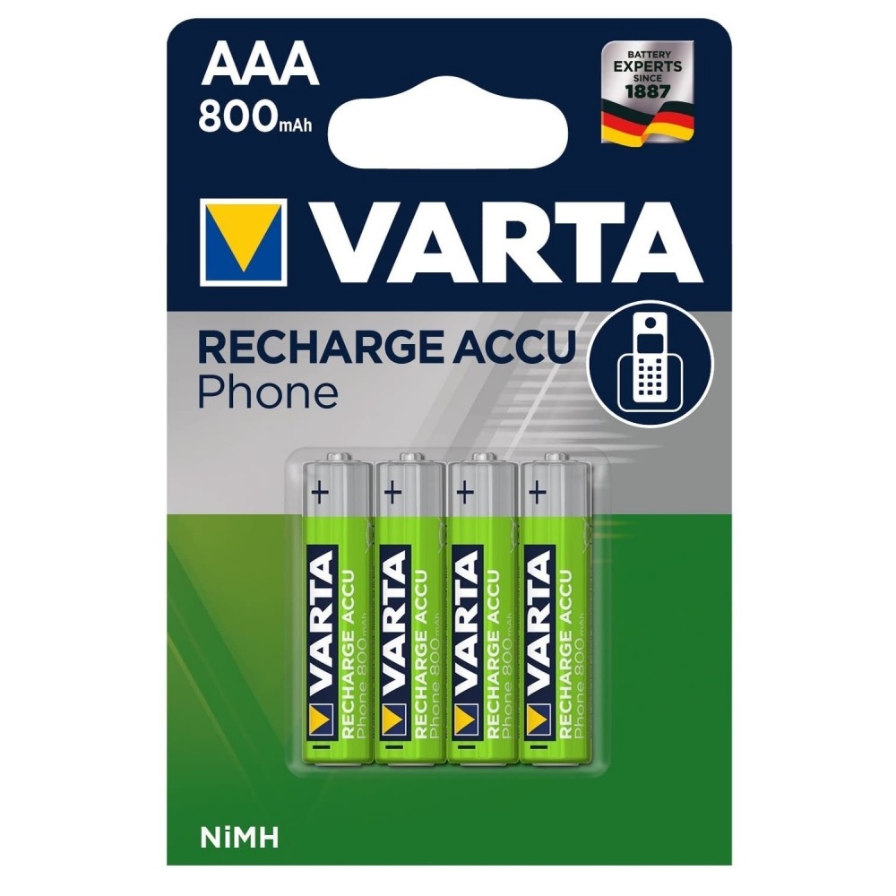 Immagine di BATTERIA MINISTILO AAA RICARICABILE VARTA HR03 800MAH 2PZ