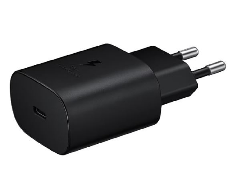 Immagine di CARICABATTERIA DA RETE SAMSUNG SUPER FAST CHARGING 25W USB-C + CAVO TYPE-C EP-T2510XBEGEU BLACK