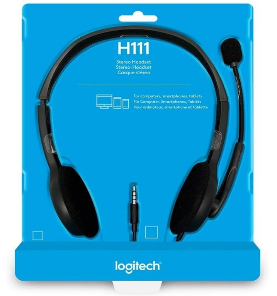 Picture of CUFFIE + MICROFONO LOGITECH H111 HEADSET 981-000593